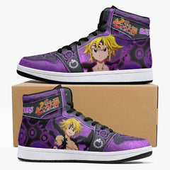 Meliodas Assault Mode Seven Deadly Sins Mid 1 Basketball Shoes