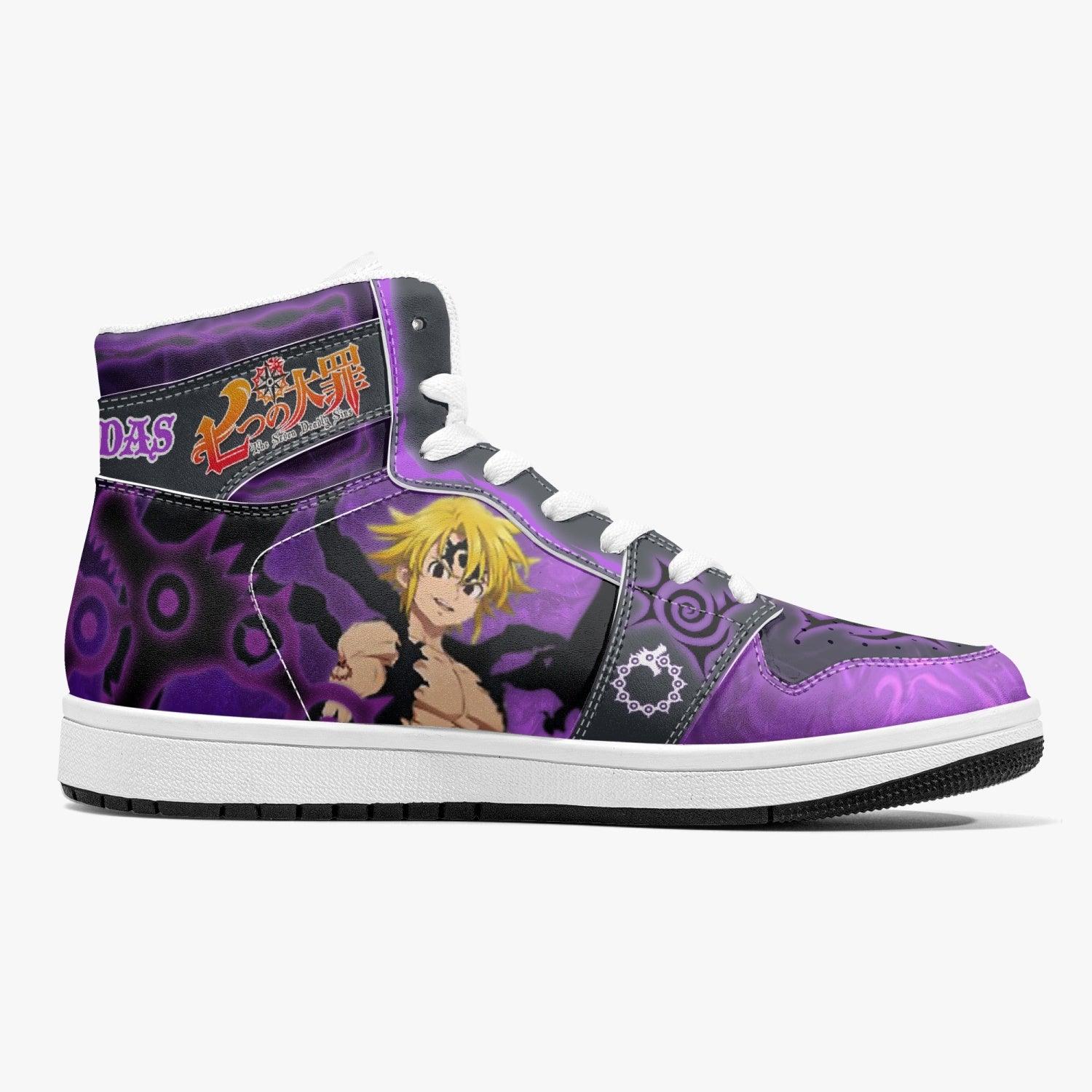 Meliodas Assault Mode Seven Deadly Sins Mid 1 Basketball Shoes