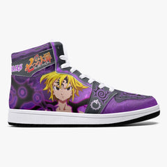 Meliodas Assault Mode Seven Deadly Sins Mid 1 Basketball Shoes