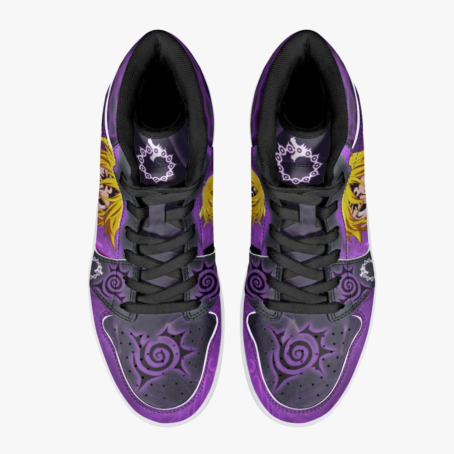 Meliodas Assault Mode Seven Deadly Sins Mid 1 Basketball Shoes