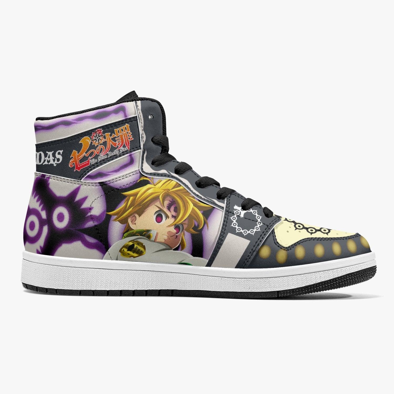 Meliodas Seven Deadly Sins Mid 1 Basketball Shoes