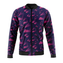 Menacing Aura Jojo's Bizarre Adventure" Casual Bomber Jacket