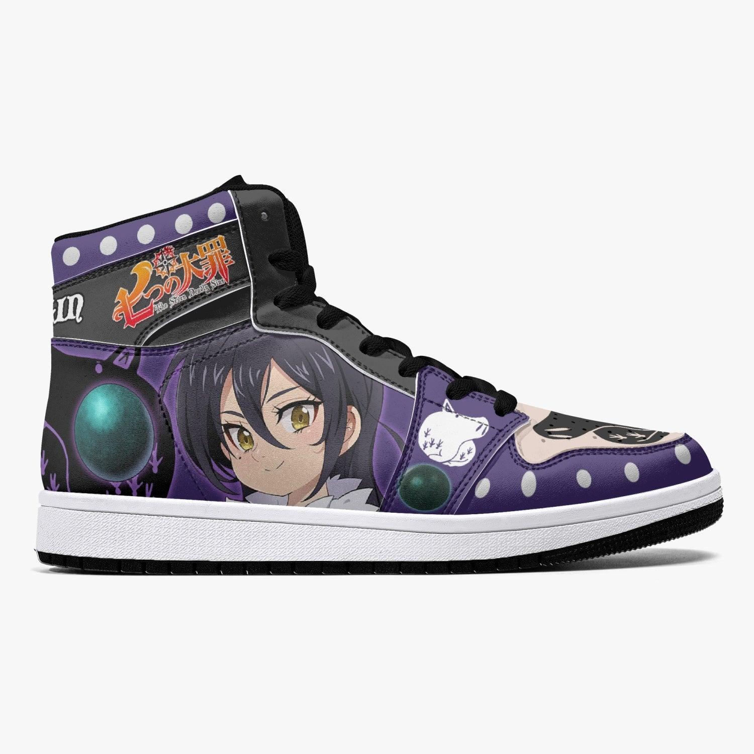 Merlin True Form Seven Deadly Sins Mid 1 Basketball Shoes for Kids