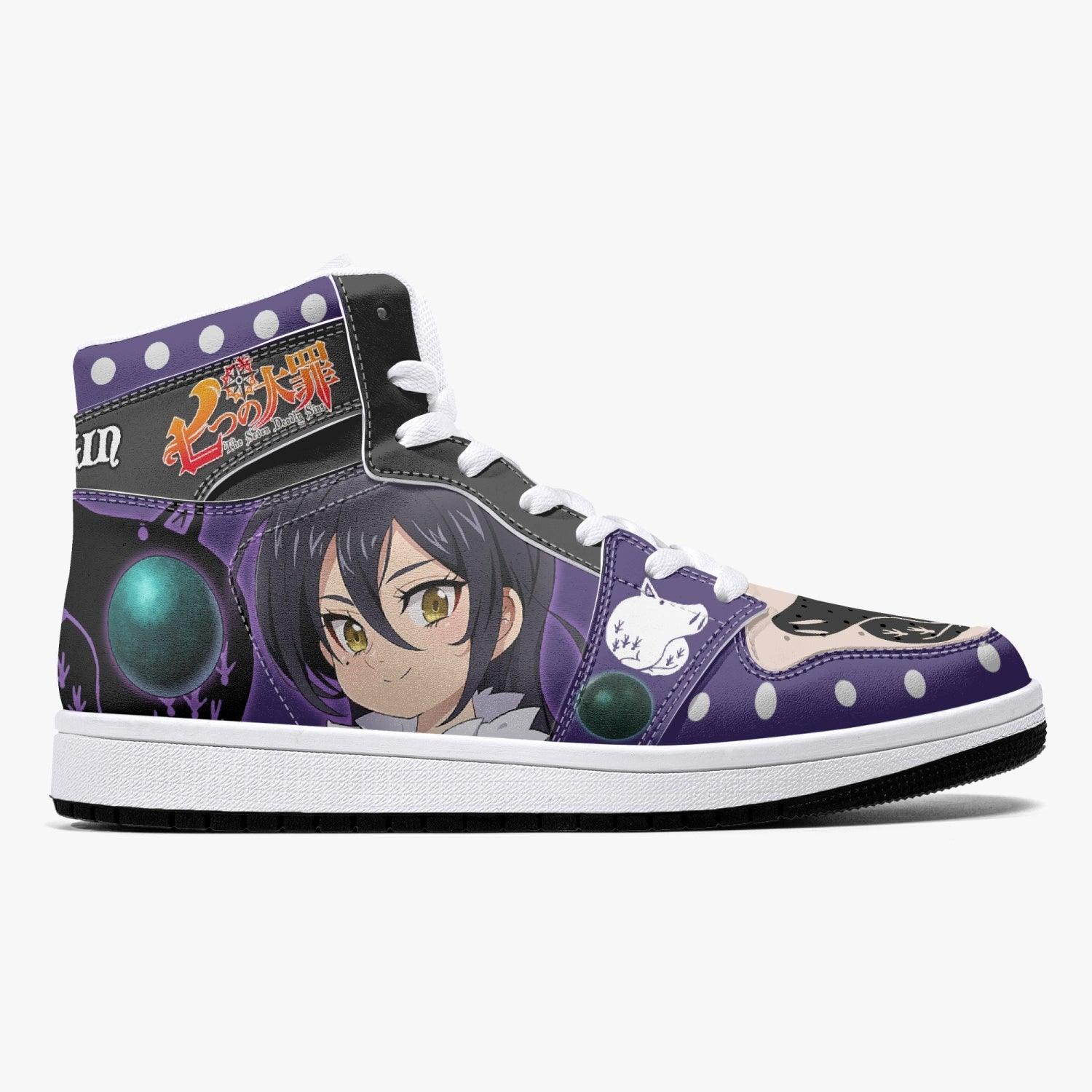 Merlin True Form Seven Deadly Sins Mid 1 Basketball Shoes for Kids