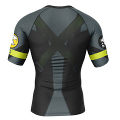 Metal Gear Solid Short Sleeve Rash Guard Compression Shirt