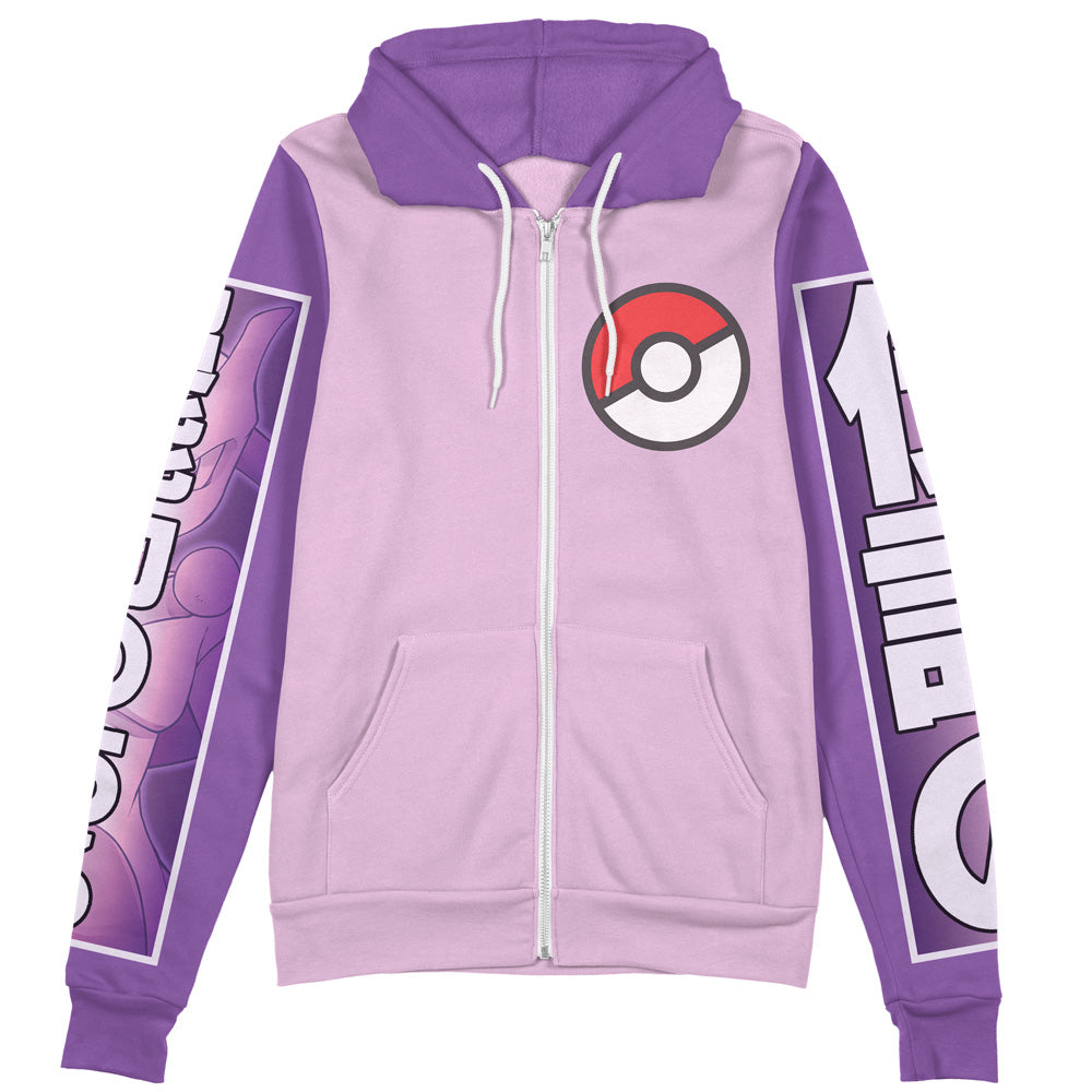 Mewtwo Pokemon Streetwear Zip Hoodie Jacket