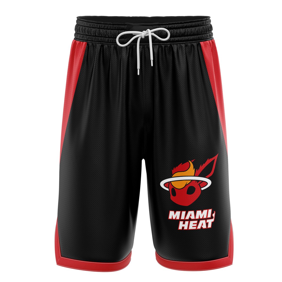 Miami Heat Flareon v2 Pokemon Basketball Shorts