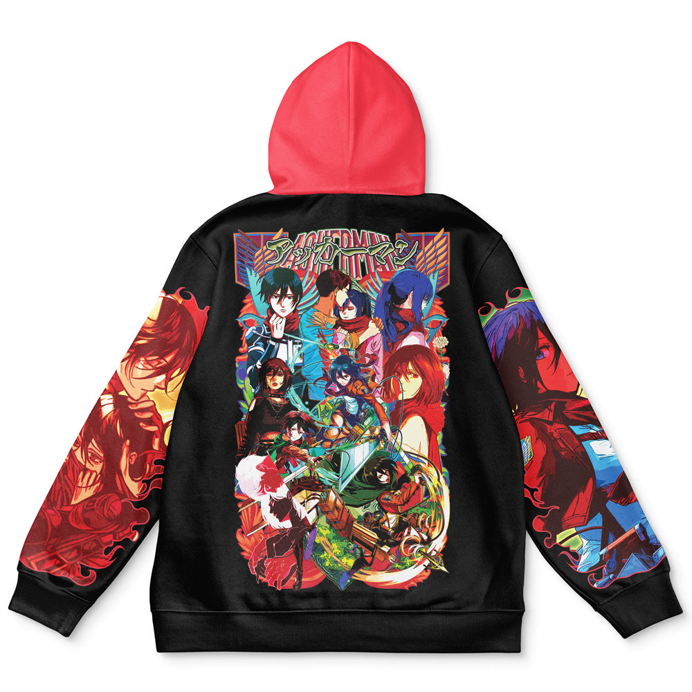 Mikasa Ackerman Attack on Titan Streetwear Hoodie
