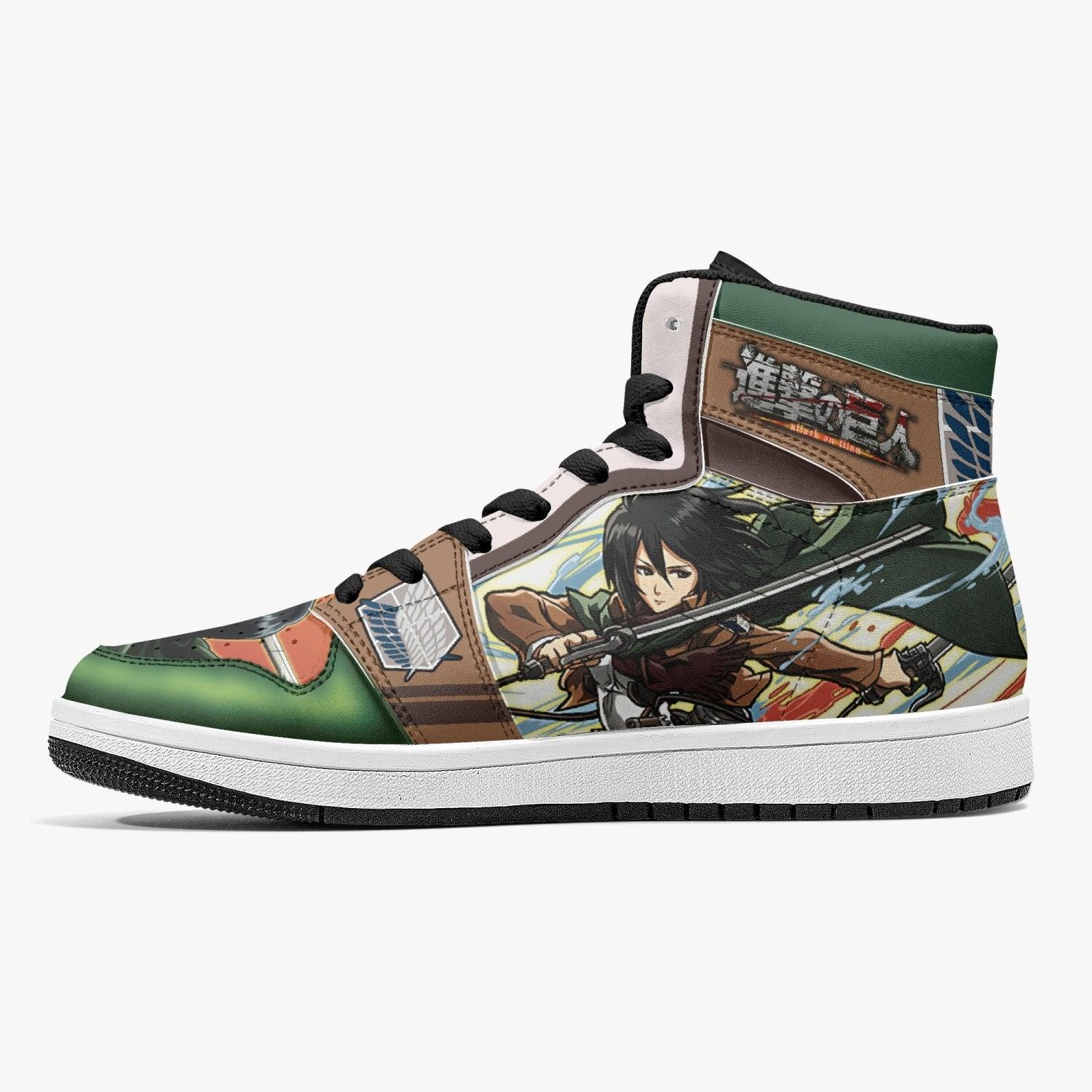 Mikasa Ackerman Survey Corps Shingeki no Kyojin V2 Mid 1 Basketball Shoes