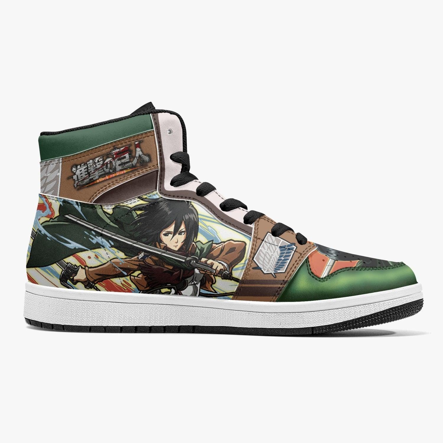 Mikasa Ackerman Survey Corps Shingeki no Kyojin V2 Mid 1 Basketball Shoes