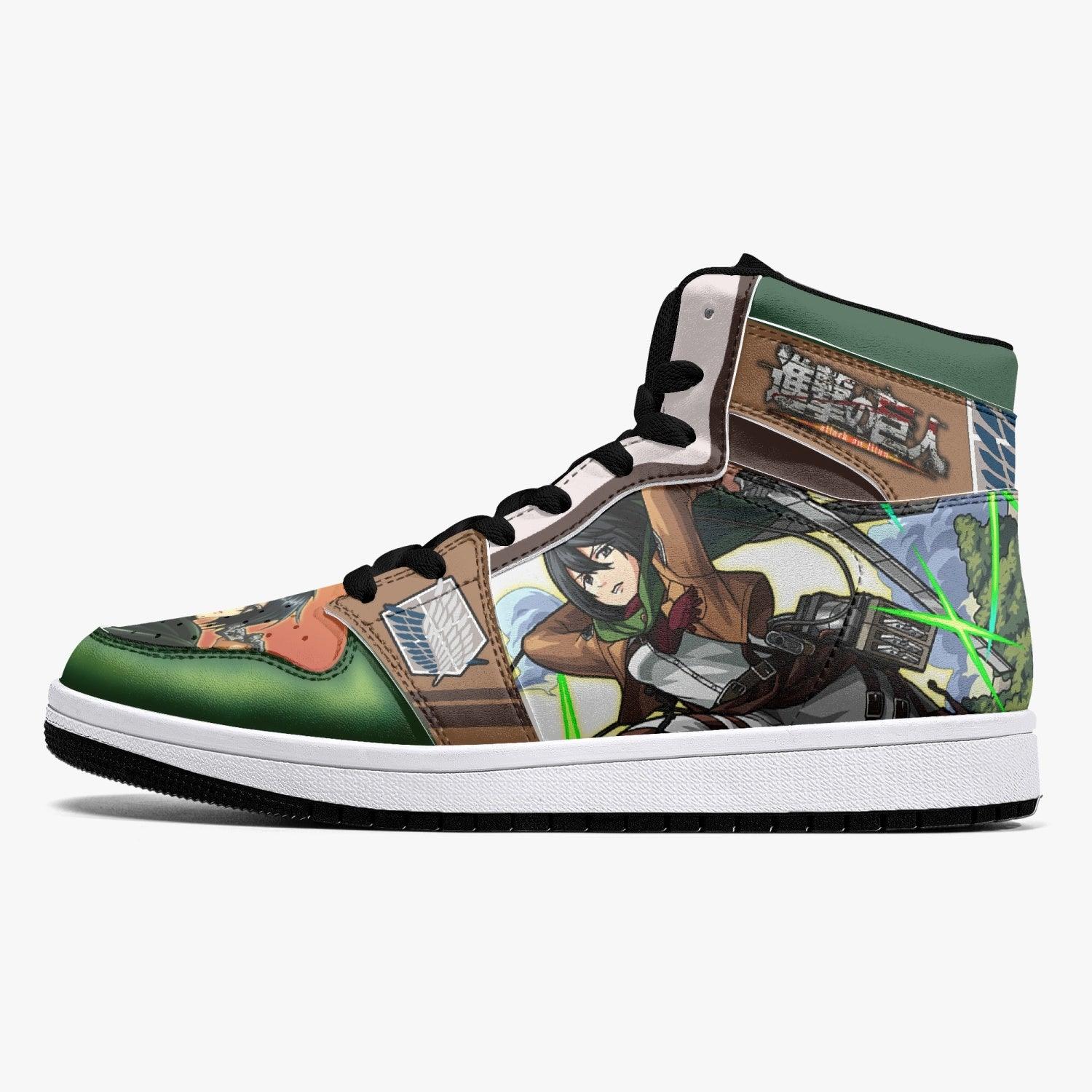 Mikasa Ackerman Survey Corps Shingeki no Kyojin V2 Mid 1 Basketball Shoes