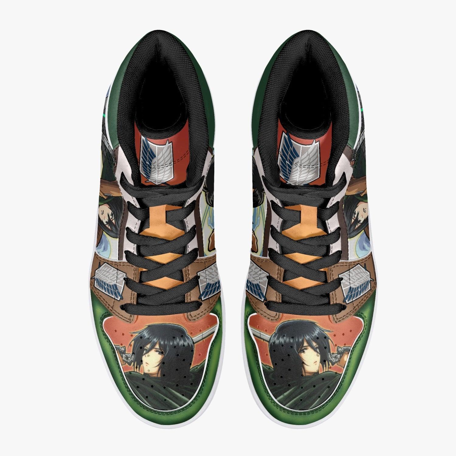 Mikasa Ackerman Survey Corps Shingeki no Kyojin V2 Mid 1 Basketball Shoes