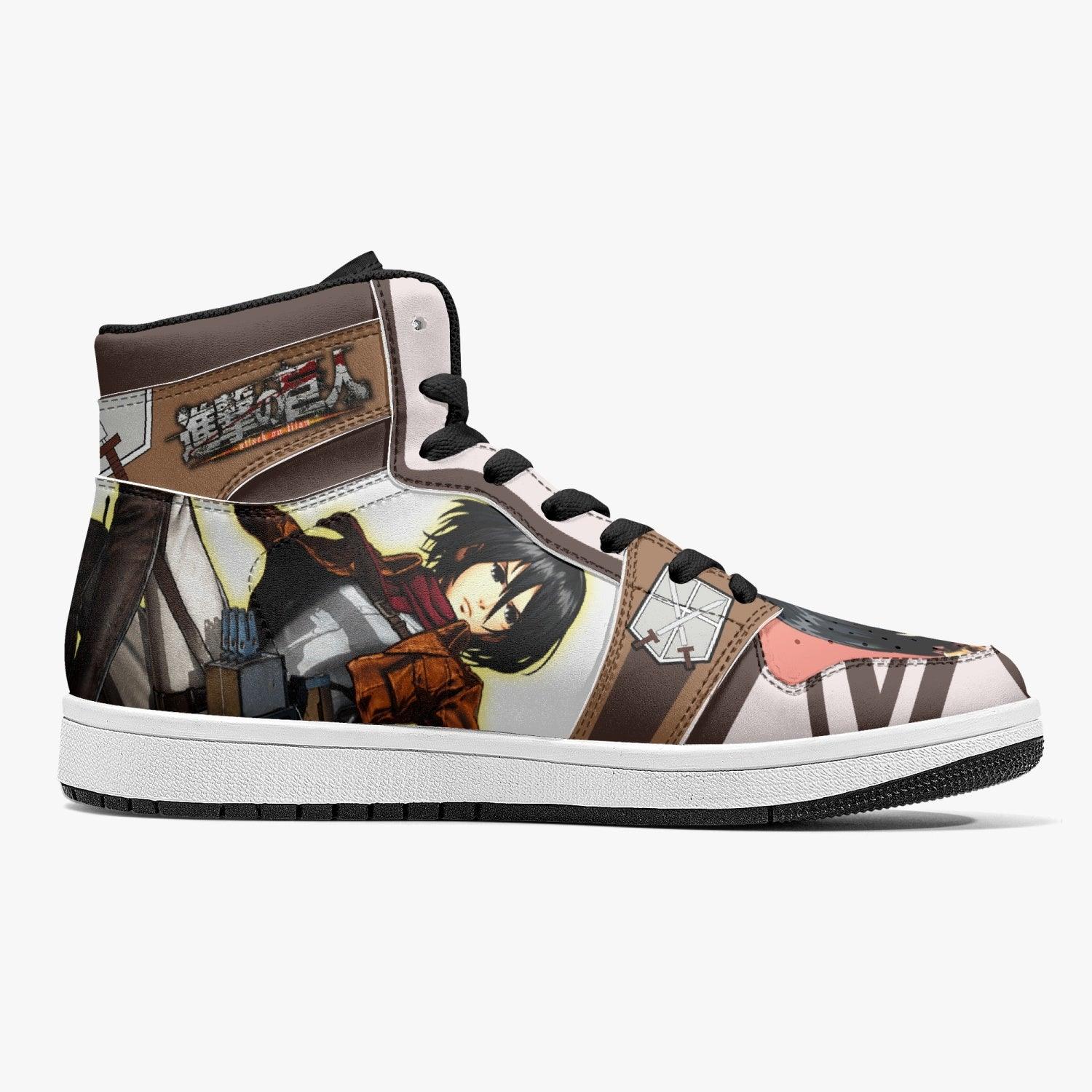 Mikasa Ackerman Training Corps Shingeki no Kyojin Mid 1 Basketball Shoes