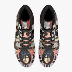 Mikasa Ackerman Training Corps Shingeki no Kyojin Mid 1 Basketball Shoes