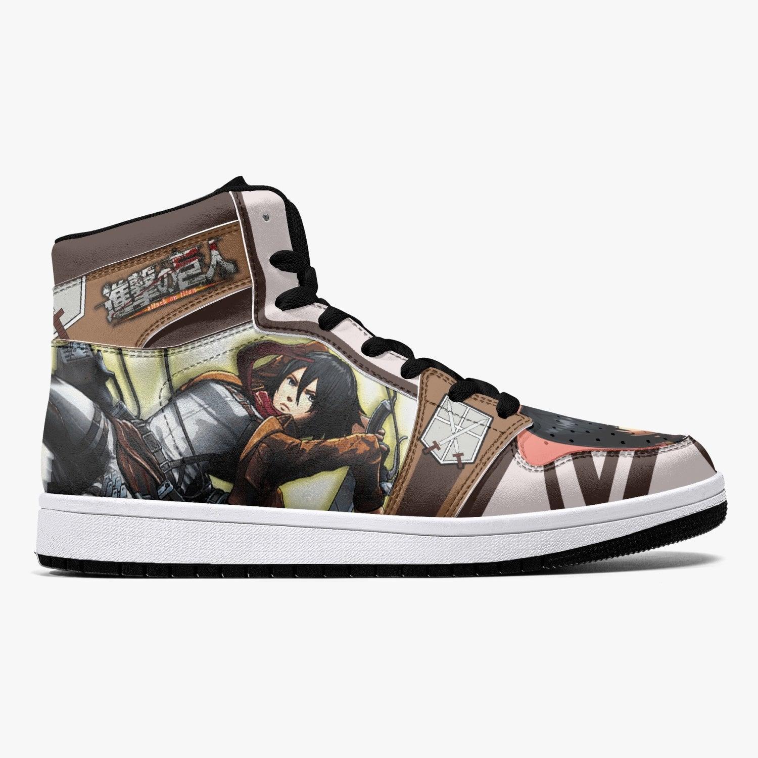 Mikasa Ackerman Training Corps Shingeki no Kyojin Mid 1 Basketball Shoes