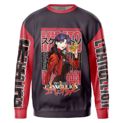 Misato Katsuragi Neon Eva Streetwear Sweatshirt