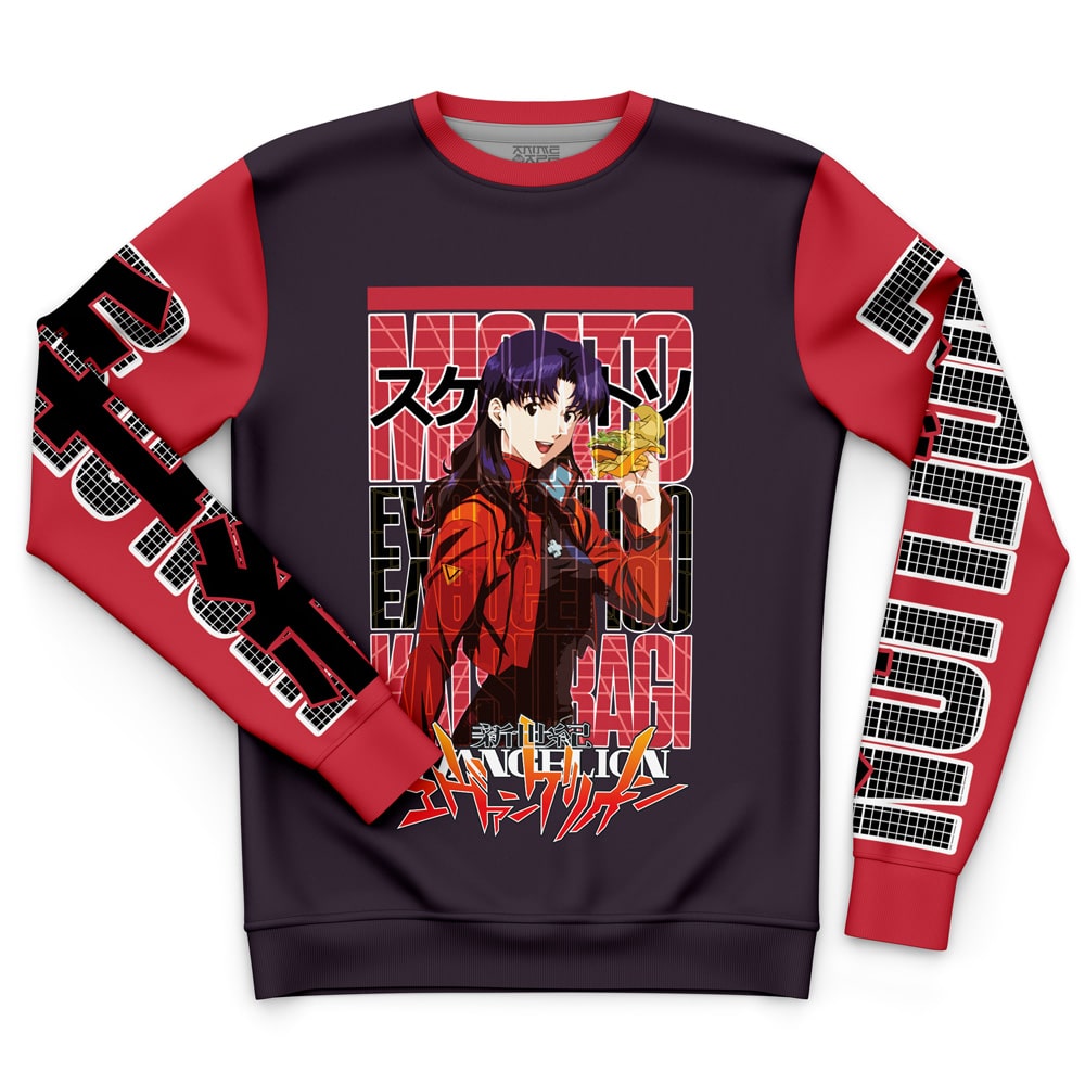 Misato Katsuragi Neon Eva Streetwear Sweatshirt