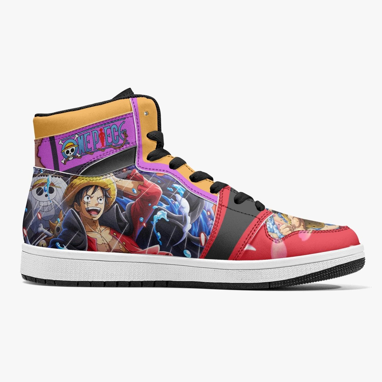 Monkey D. Luffy Armament Haki Ryuo One Piece Mid 1 Basketball Shoes