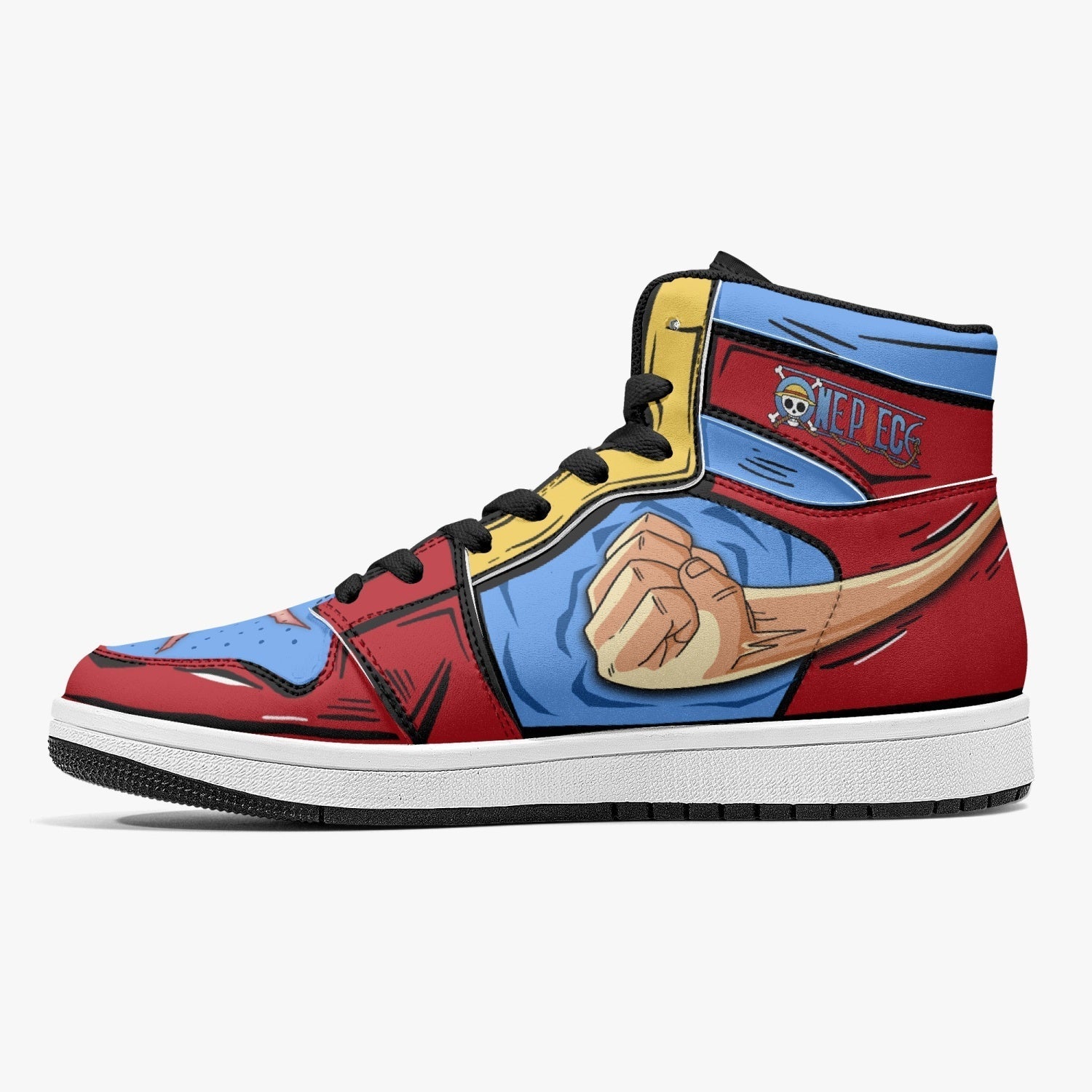 Monkey D. Luffy Fist One Piece Mid 1 Basketball Shoes for Kids