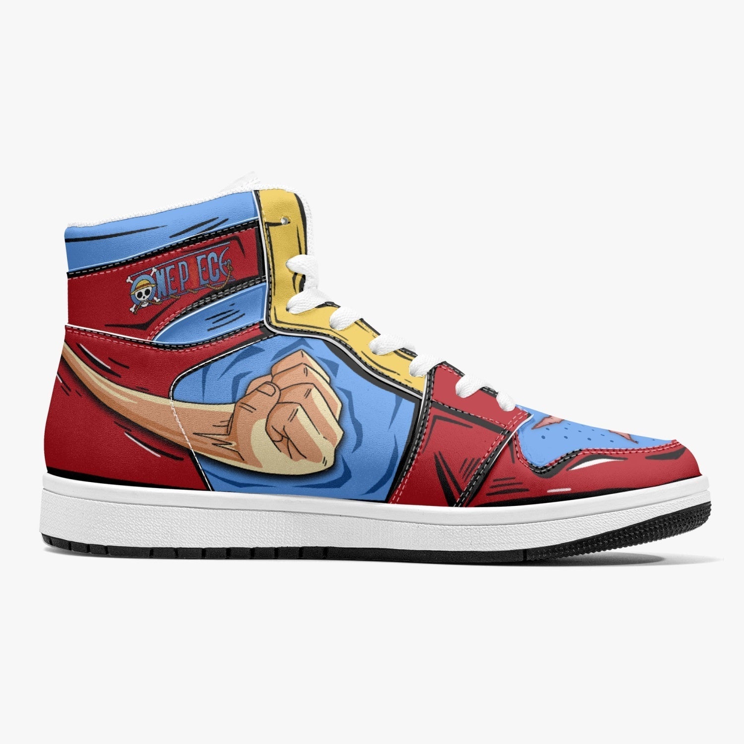 Monkey D. Luffy Fist One Piece Mid 1 Basketball Shoes for Kids