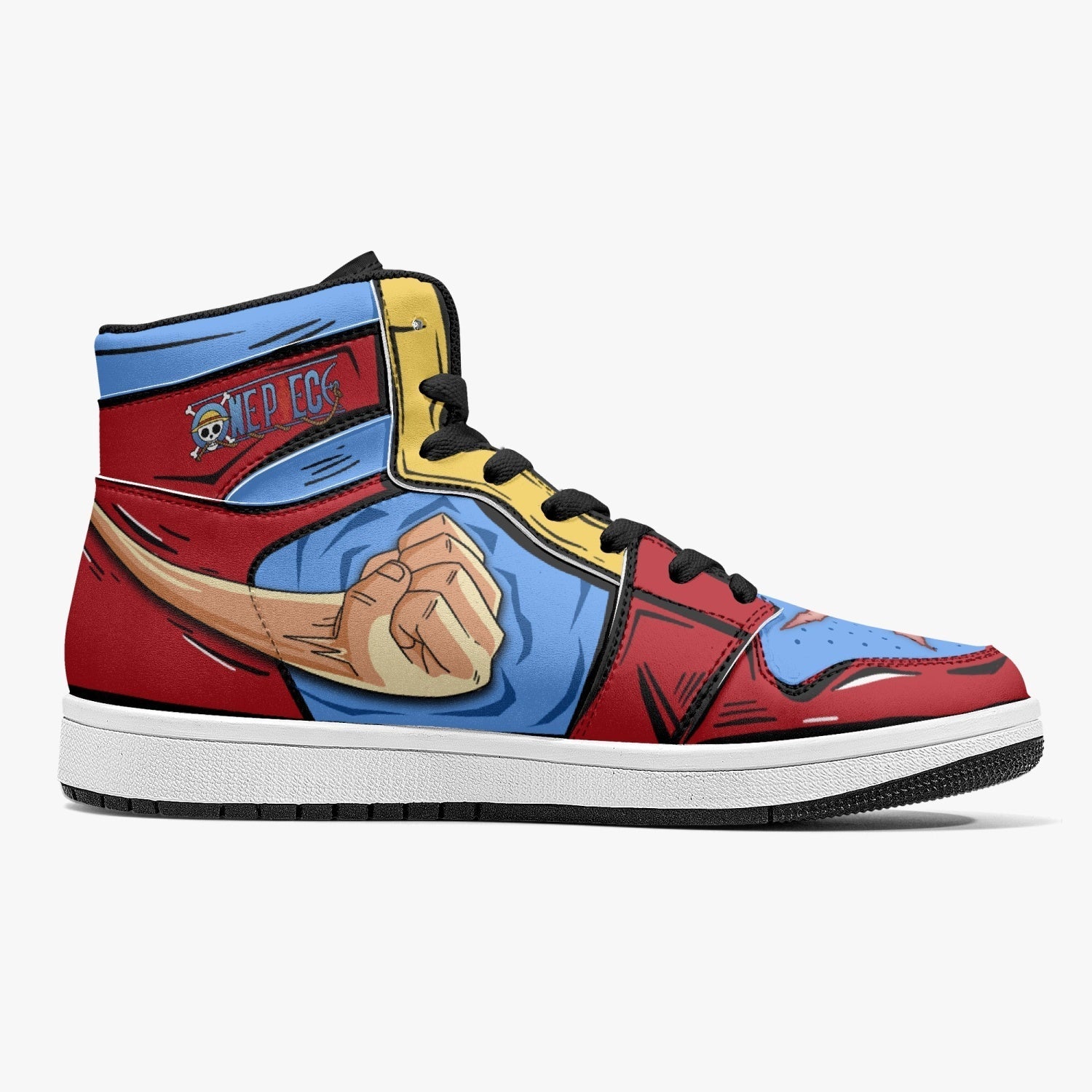 Monkey D. Luffy Fist One Piece Mid 1 Basketball Shoes for Kids