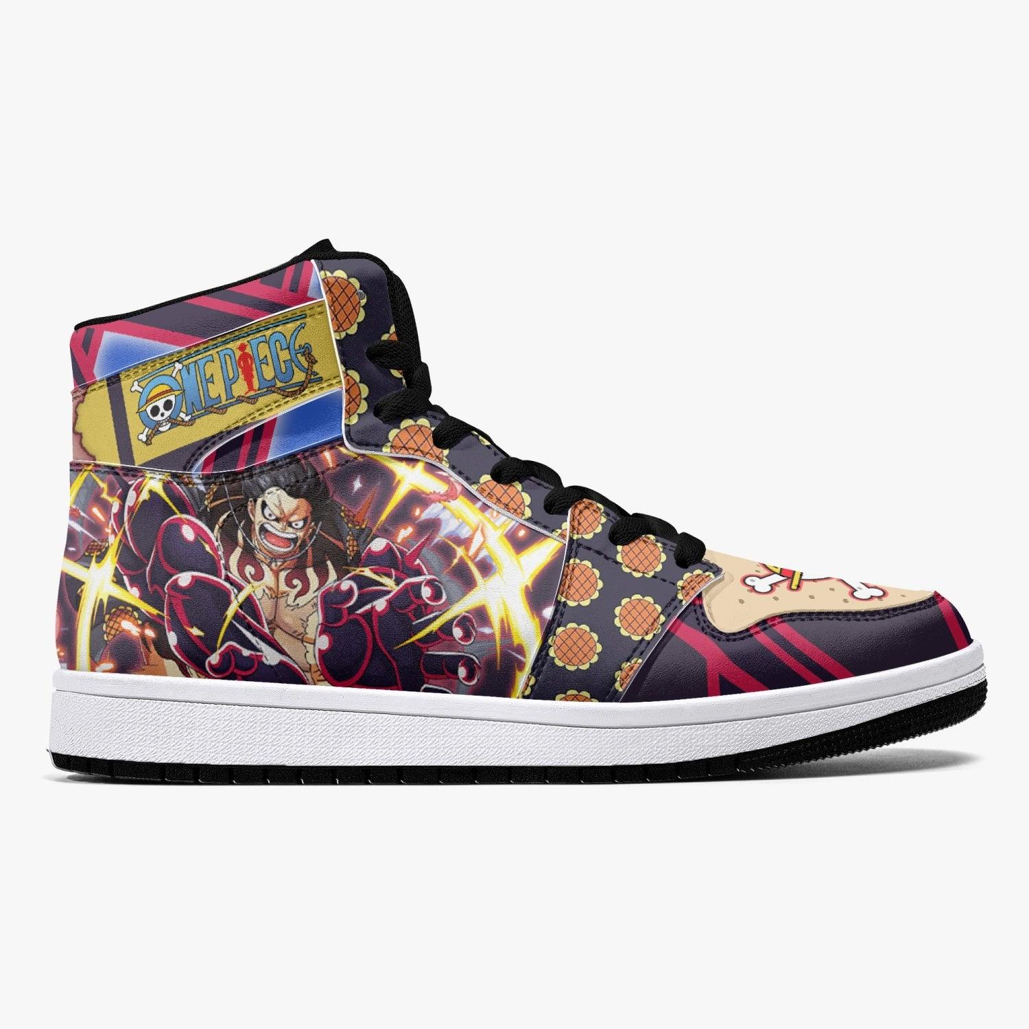 Monkey D. Luffy Gear 4th Bound Man One Piece Mid 1 Basketball Shoes