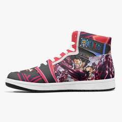 Monkey D. Luffy Gear 4th Snake Man One Piece Mid 1 Basketball Shoes for Kids