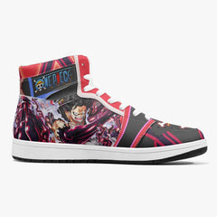 Monkey D. Luffy Gear 4th Snake Man One Piece Mid 1 Basketball Shoes for Kids