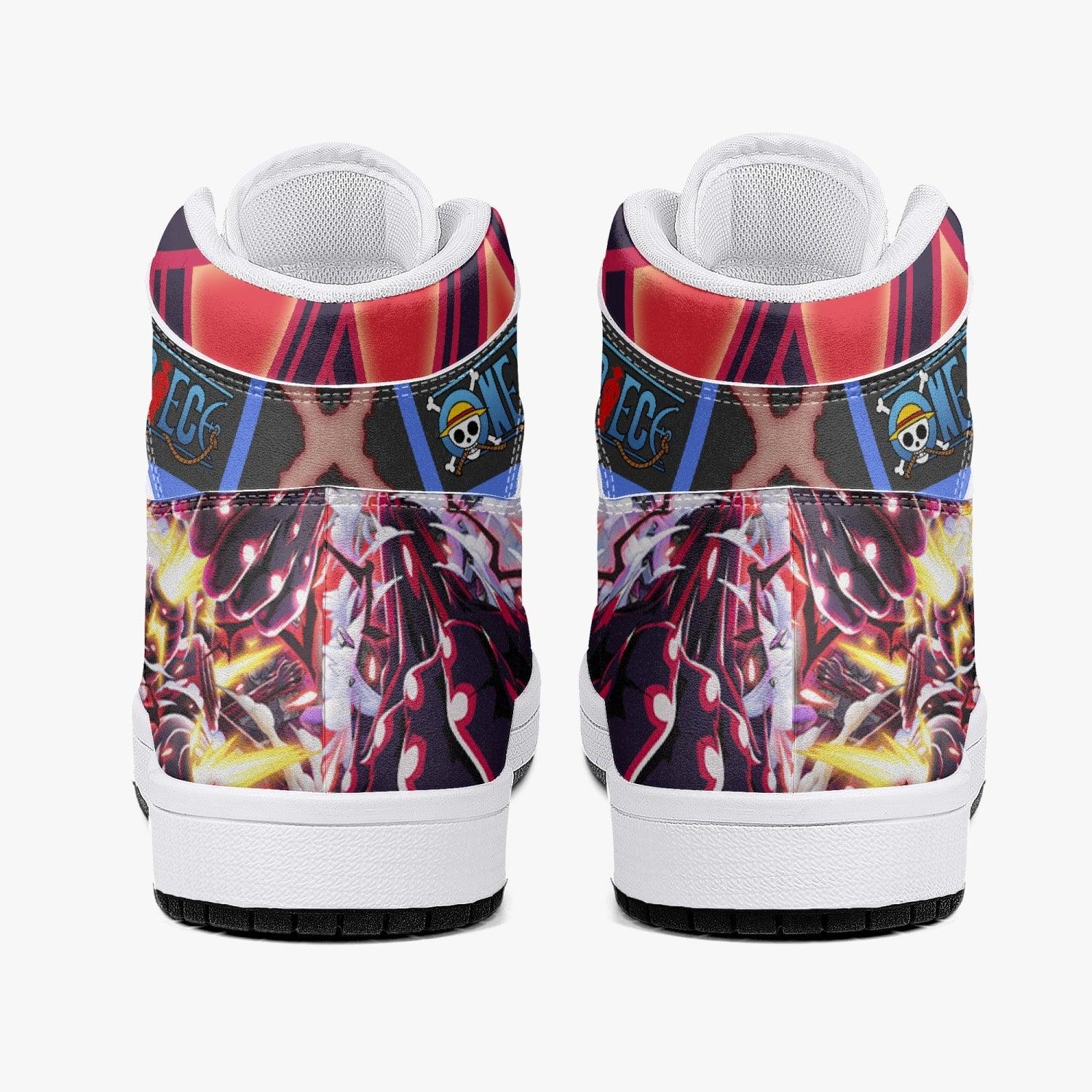 Monkey D. Luffy Gear 4th Snake Man One Piece Mid 1 Basketball Shoes for Kids