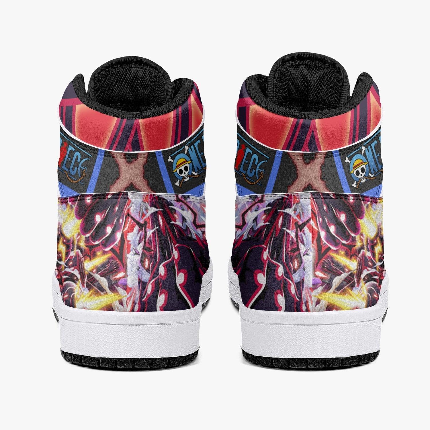 Monkey D. Luffy Gear 4th Snake Man One Piece Mid 1 Basketball Shoes for Kids