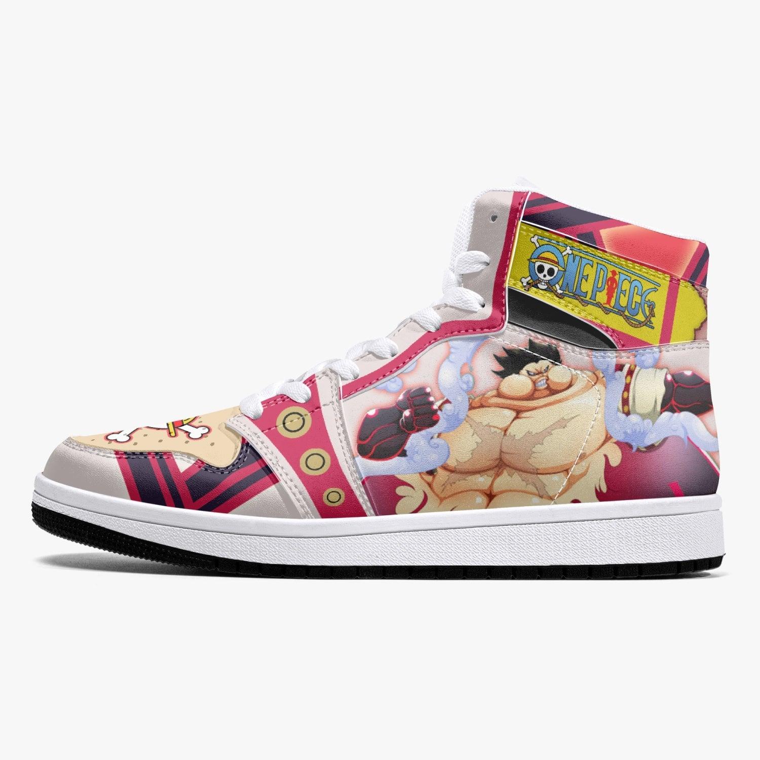 Monkey D. Luffy Gear 4th Tank Man One Piece Mid 1 Basketball Shoes