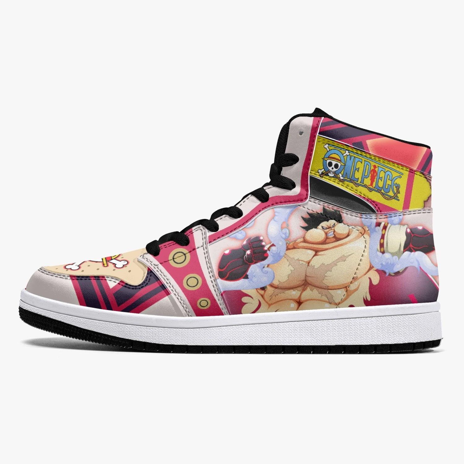 Monkey D. Luffy Gear 4th Tank Man One Piece Mid 1 Basketball Shoes