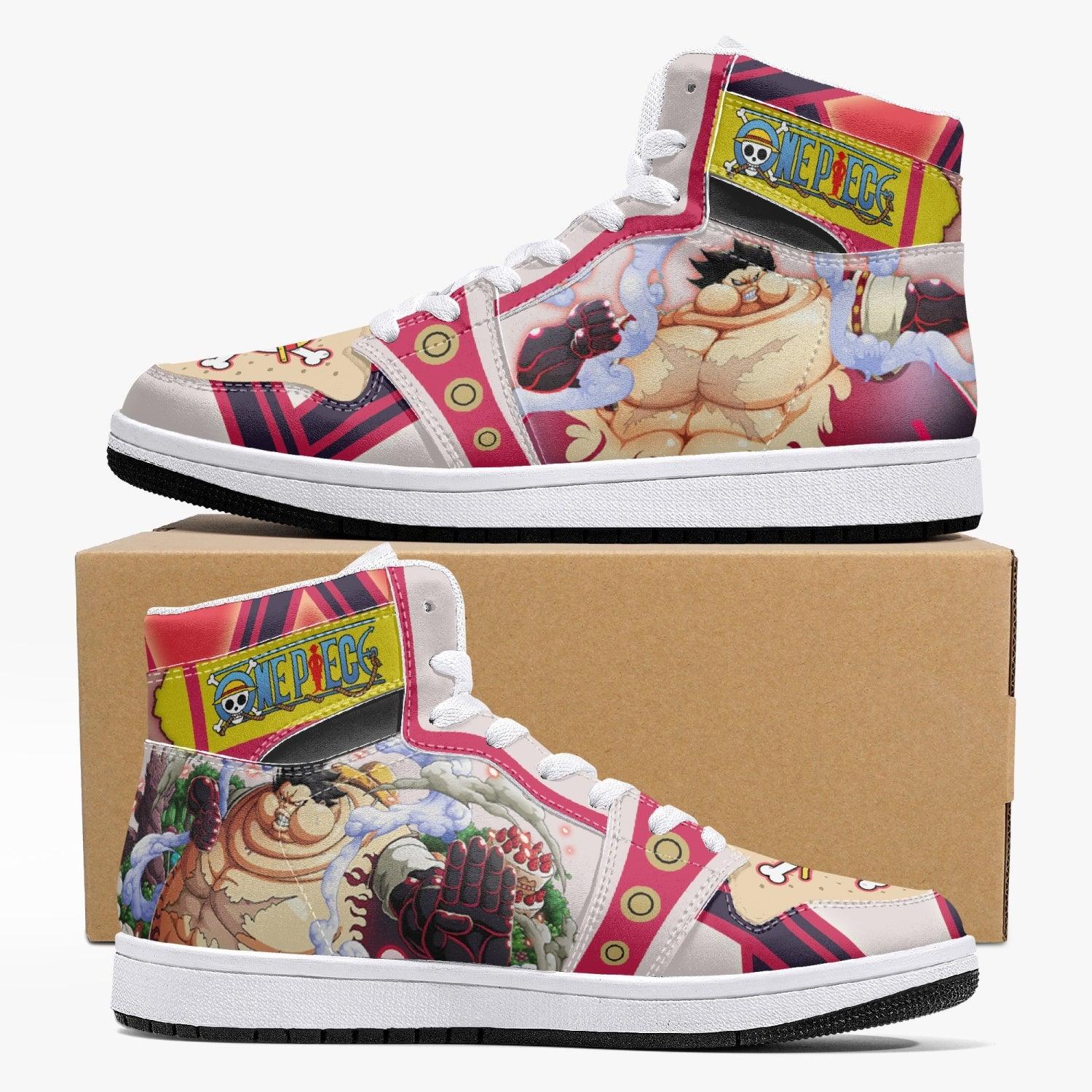 Monkey D. Luffy Gear 4th Tank Man One Piece Mid 1 Basketball Shoes