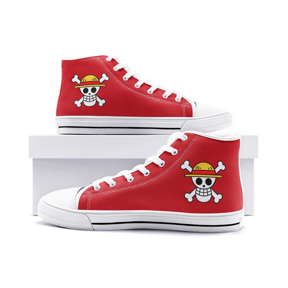 Monkey D. Luffy One Piece Classic High Top Canvas Shoes