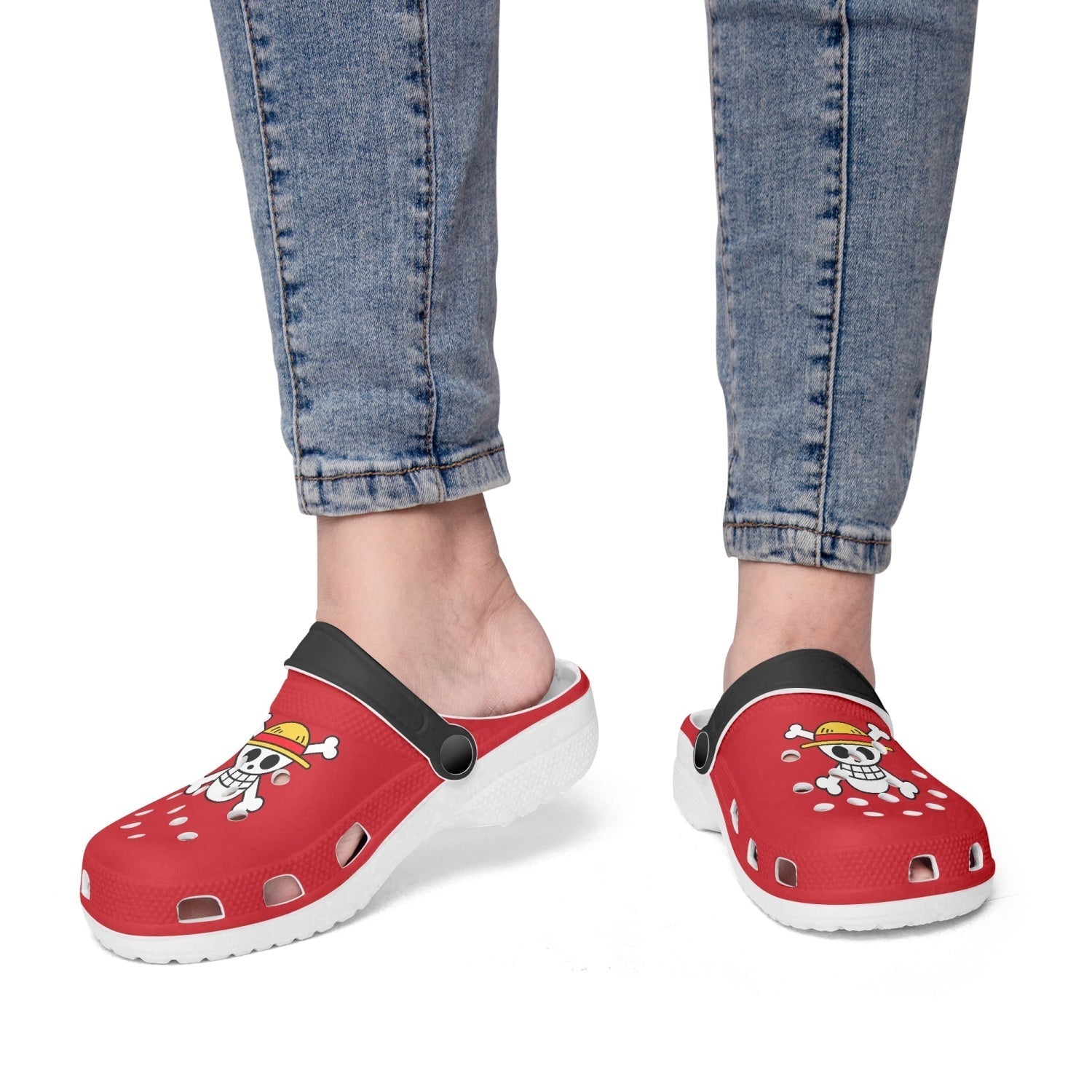 Monkey D. Luffy One Piece Custom Clogs