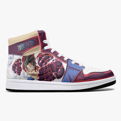 Monkey God Luffy One Piece Mid 1 Basketball Shoes for Kids