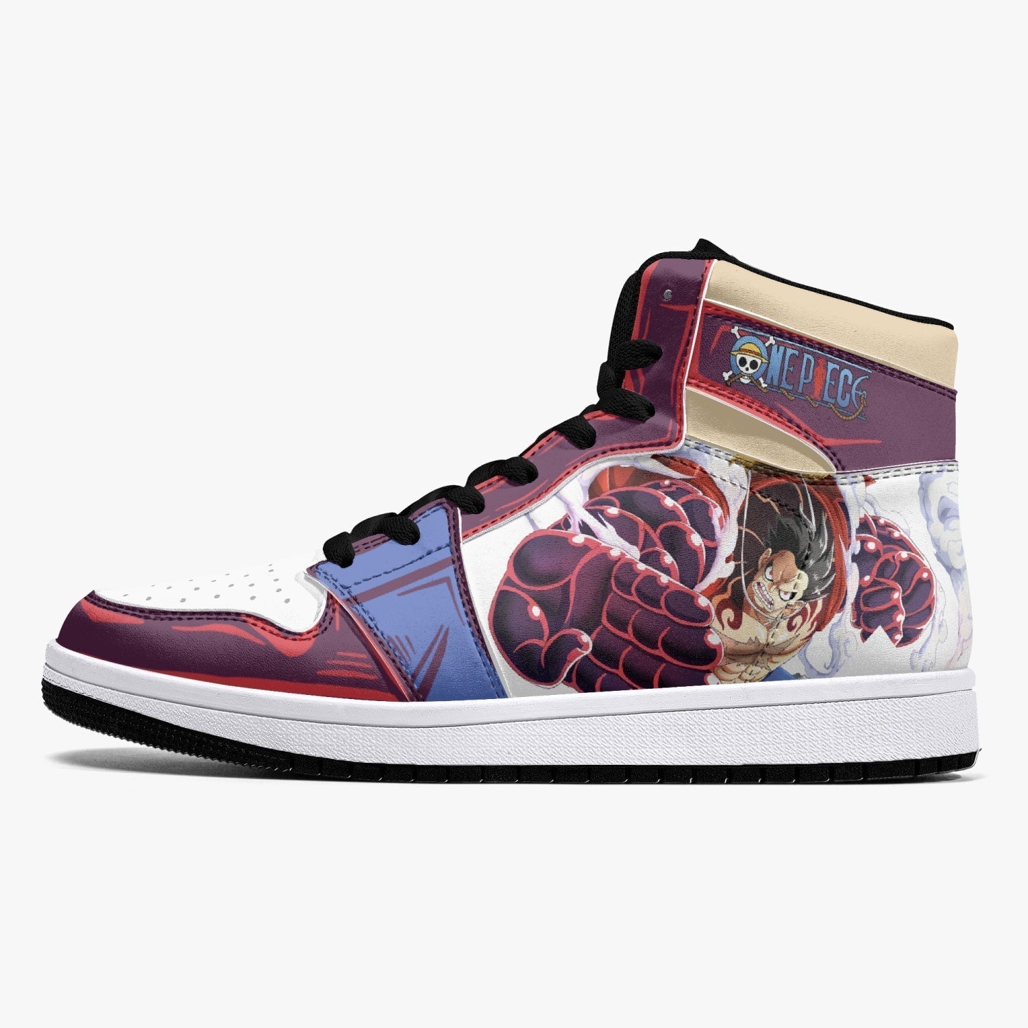 Monkey God Luffy One Piece Mid 1 Basketball Shoes for Kids