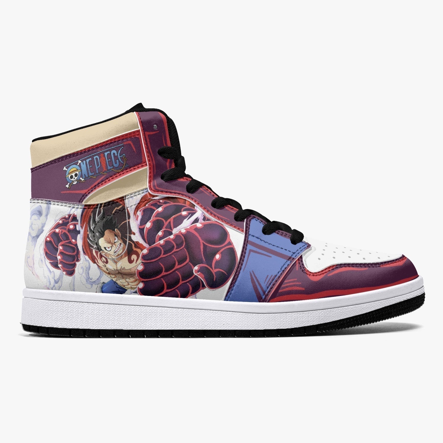 Monkey God Luffy One Piece Mid 1 Basketball Shoes for Kids