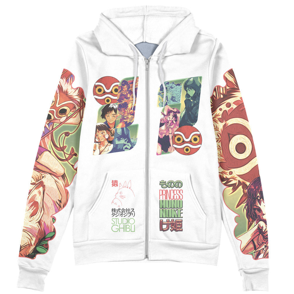Princess Mononoke Studio Ghibli Streetwear Zip Hoodie Jacket