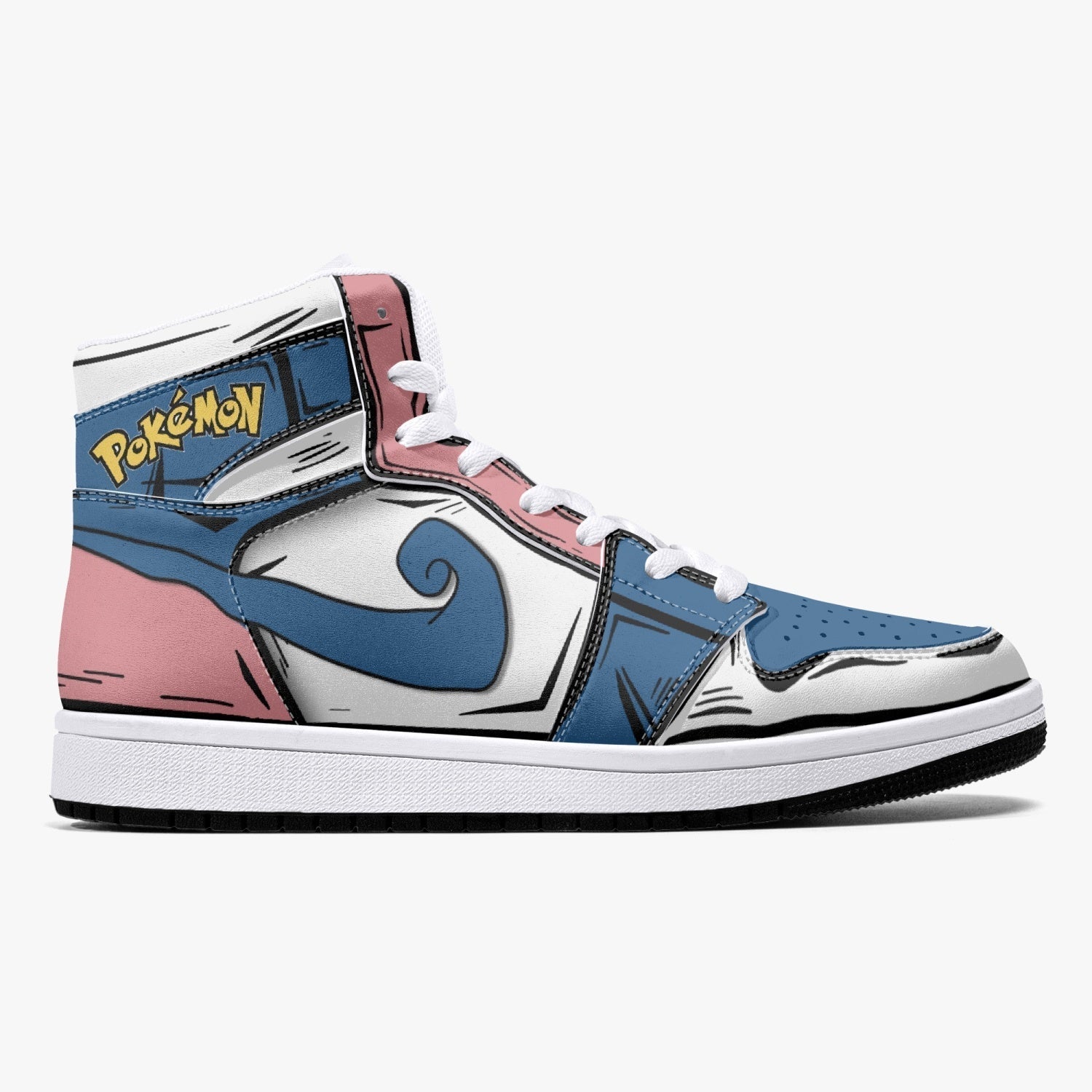 Mr. Mime Pokemon Mid 1 Basketball Shoes