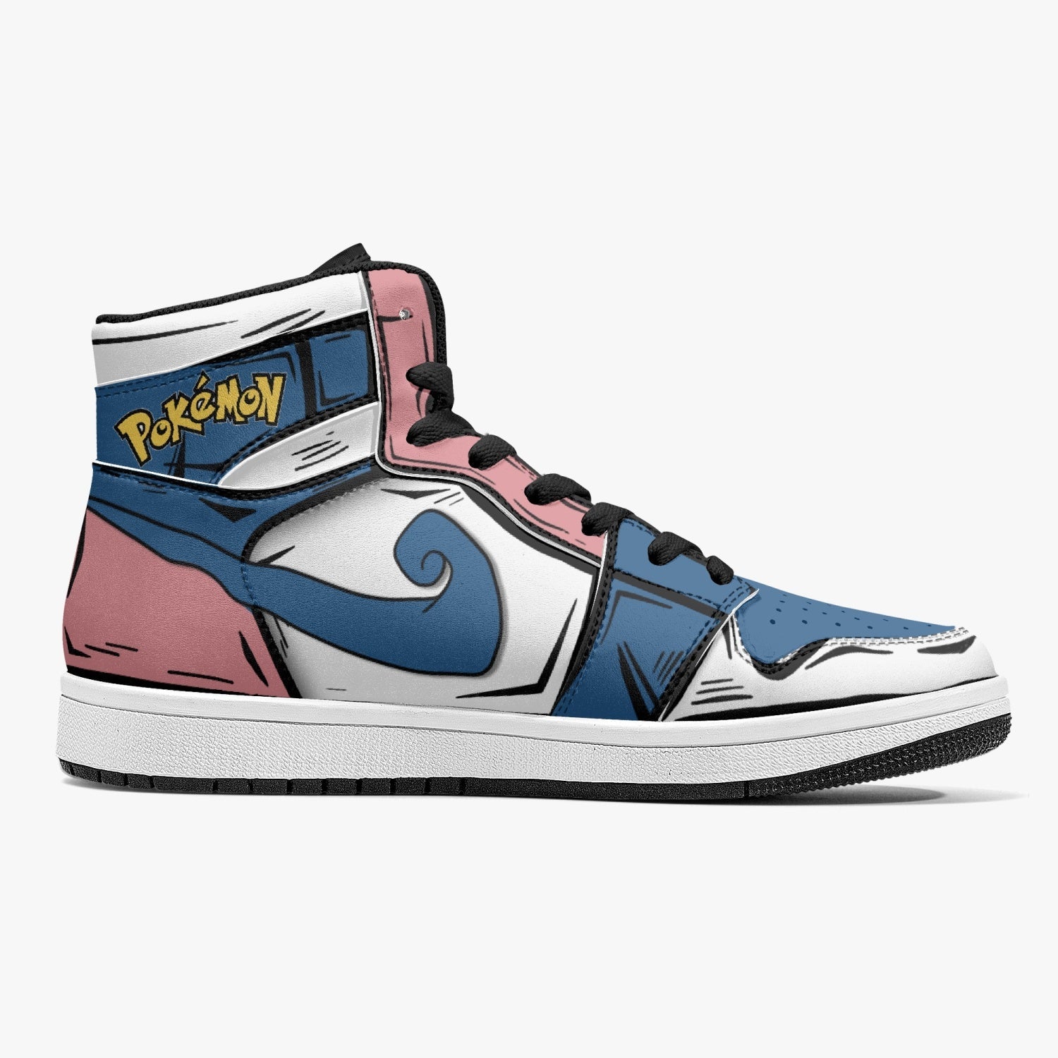 Mr. Mime Pokemon Mid 1 Basketball Shoes