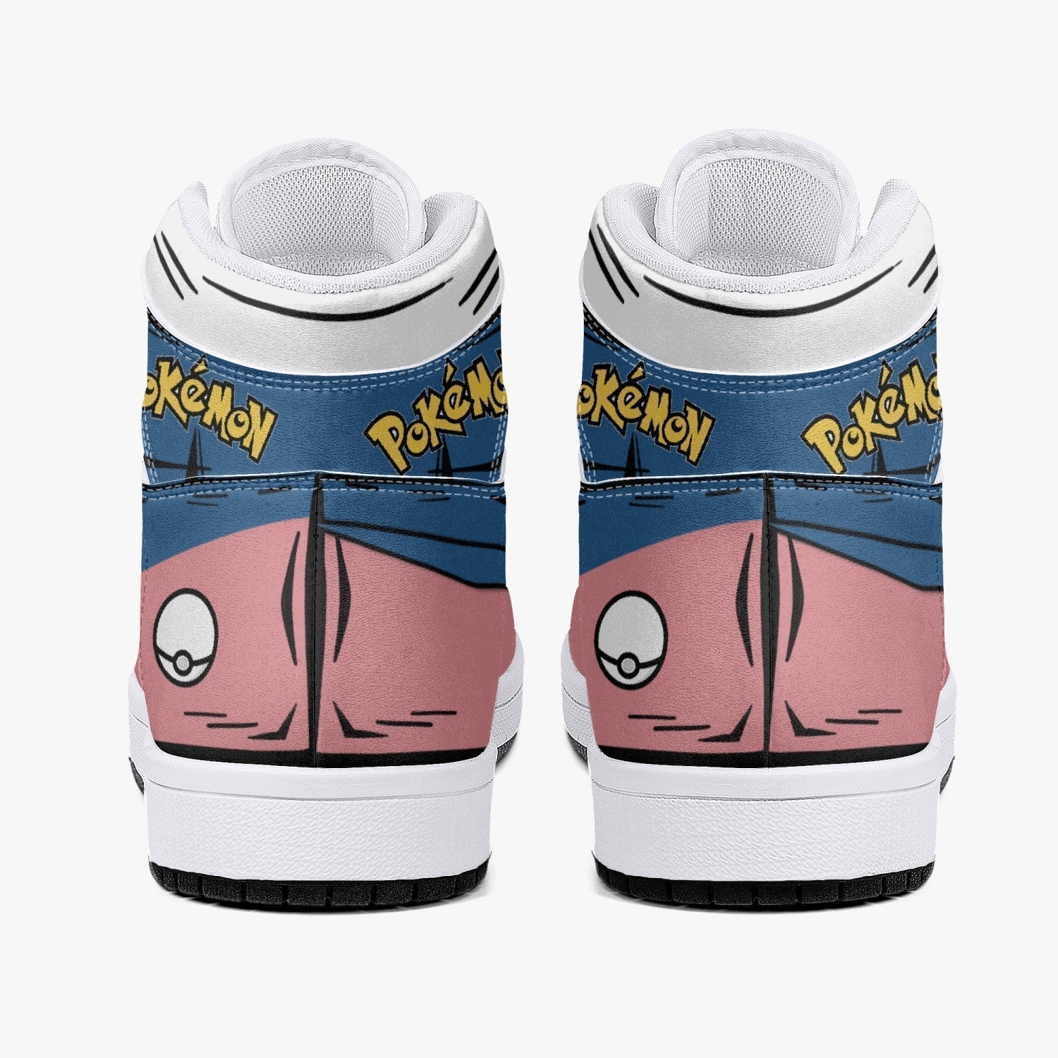 Mr. Mime Pokemon Mid 1 Basketball Shoes