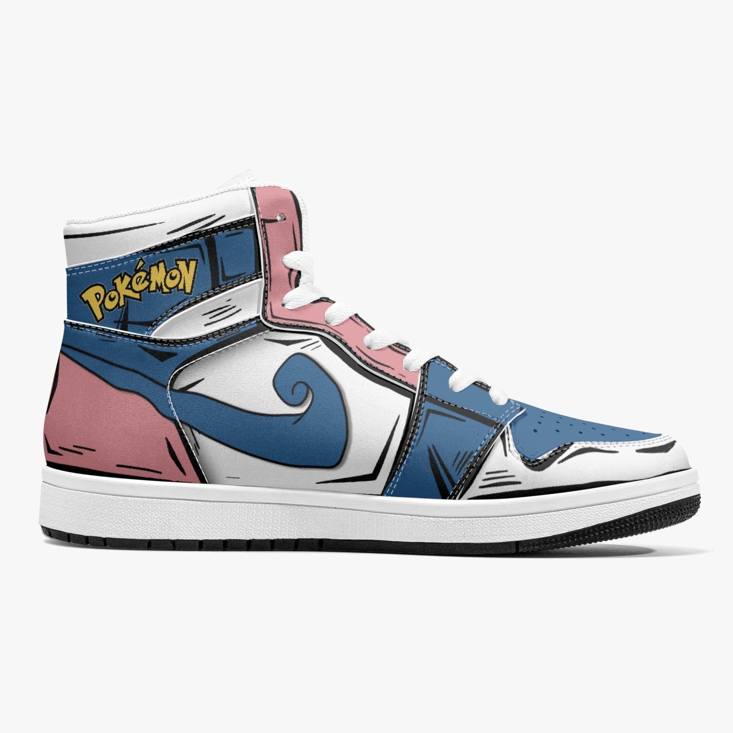 Mr. Mime Pokemon Mid 1 Basketball Shoes