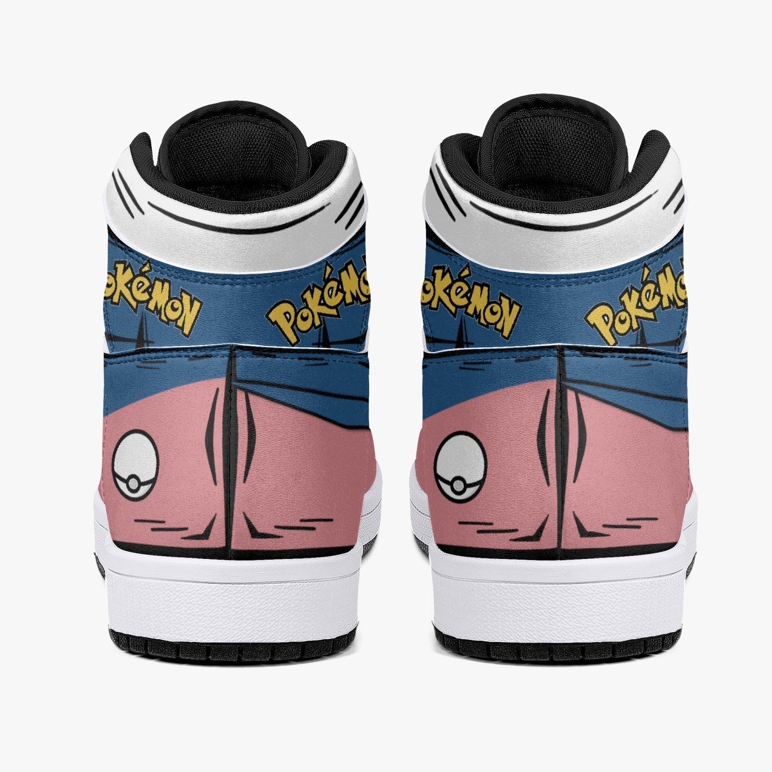 Mr. Mime Pokemon Mid 1 Basketball Shoes