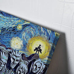 Naruto Starry Night Konoha Canvas Print Wall Art - Nysekai