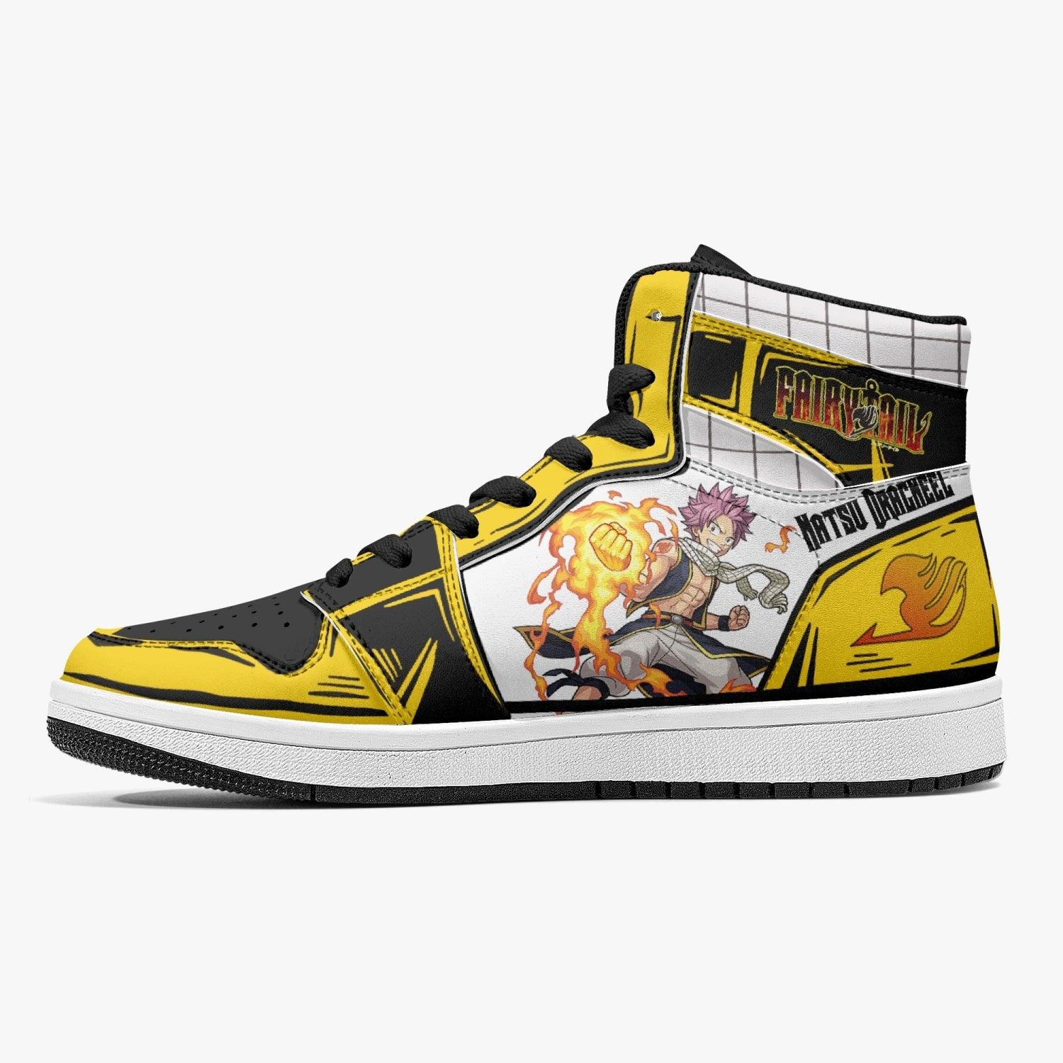 Natsu Dragneel Fairy Tail Mid 1 Basketball Shoes for Kids