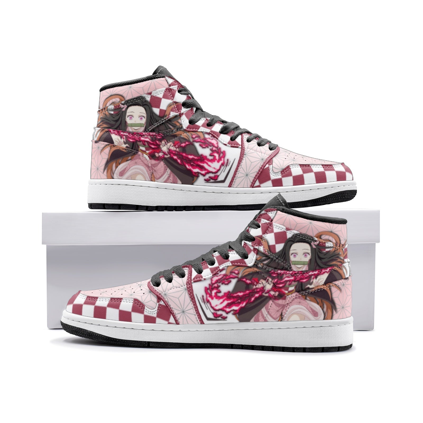 Nezuko Demon Slayer Mid 1" Basketball Shoes