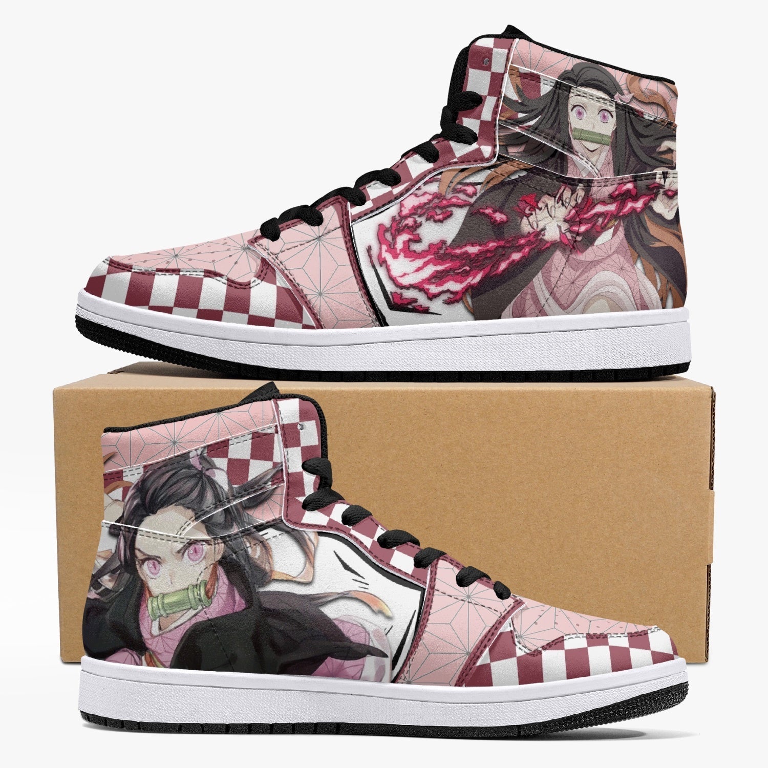 Nezuko Kamado Demon Slayer V3 Mid 1 Basketball Shoes