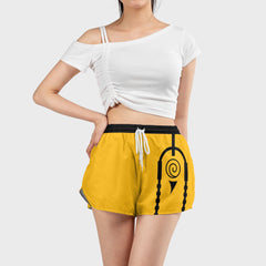 Nine-Tails Chakra Mode Naruto Women Board Shorts