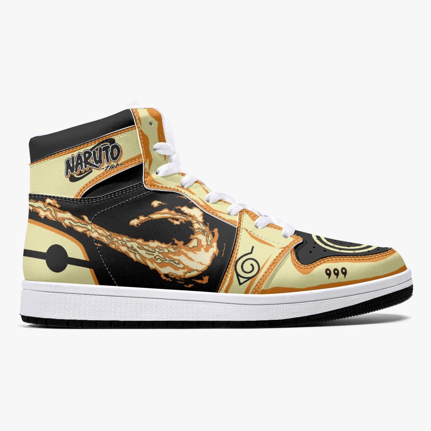 Nine-Tails Chakra mode Ninja Shippuden Mid 1 Basketball Shoes